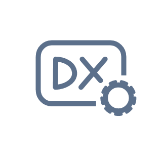 DXと歯車のピクトグラム